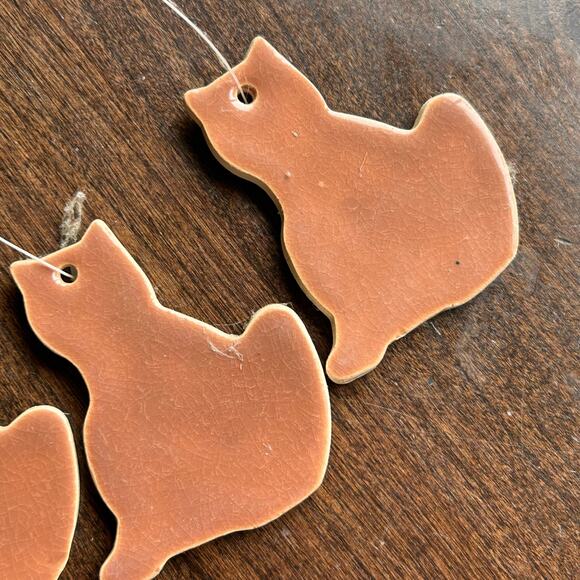 1994 Smoky Mountain Pottery Cat Lovers Wall Plaque wind chime Original Sticker - Picture 3 of 8